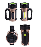 Ліхтар переносний акумуляторний RIAS T93-LED+COB із сонячною панеллю та функцією PowerBank Bronze (7_00958), фото 4