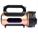 Ліхтар переносний акумуляторний RIAS T93-LED+COB із сонячною панеллю та функцією PowerBank Bronze (7_00958), фото 2