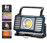 Ліхтар переносний акумуляторний RIAS W880-2-COB (біле+червоне+синє світло) PowerBank Type-C Blue (7_00981), фото 3