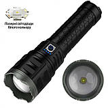 Ліхтар ручний акумуляторний Police AK138 PM60-TG Zoom 4x18650 Type-C з Чохлом Black (3_05192), фото 2
