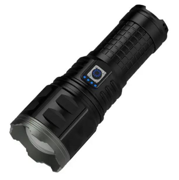 Ліхтар ручний акумуляторний RIAS AK138-1 PM60-TG Zoom 8x18650 Type-C з Чохлом Black (3_05198), фото 1