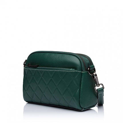 Сумка жіноча з натуральної шкіри зелена BAGS4LIFE 88329, фото 1