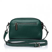 Сумка жіноча з натуральної шкіри зелена BAGS4LIFE 88329, фото 4