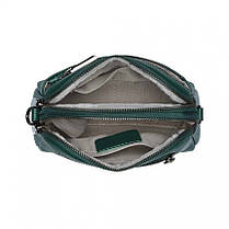 Сумка жіноча з натуральної шкіри зелена BAGS4LIFE 88329, фото 5