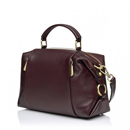 Сумка жіноча з натуральної шкіри коричнева BAGS4LIFE 9801, фото 1