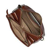 Сумка жіноча з натуральної шкіри коричнева BAGS4LIFE 9802, фото 5