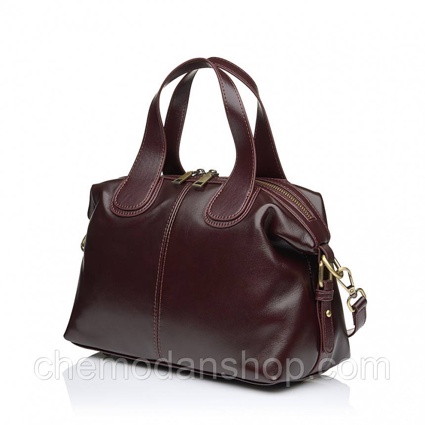 Сумка жіноча з натуральної шкіри коричнева BAGS4LIFE M3136