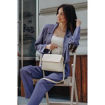 Сумка жіноча з натуральної шкіри молочна BAGS4LIFE 55-69, фото 2