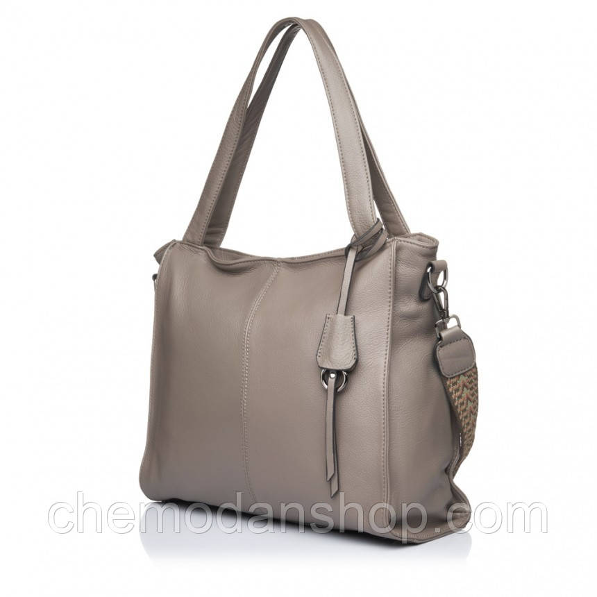 Сумка жіноча з натуральної шкіри сіра BAGS4LIFE 2026