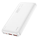Універсальна Мобільна Батарея Power Bank Hoco J101 Astute 22.5W fully compatible 10000 mAh Колір Бiлий, фото 7