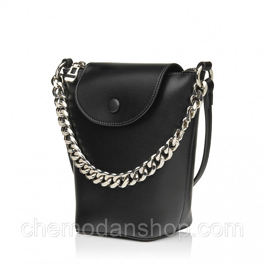 Сумка жіноча з натуральної шкіри чорна BAGS4LIFE 8165