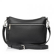 Сумка жіноча з натуральної шкіри чорна BAGS4LIFE 8532, фото 2