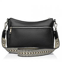 Сумка жіноча з натуральної шкіри чорна BAGS4LIFE 8532, фото 3