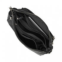 Сумка жіноча з натуральної шкіри чорна BAGS4LIFE 8532, фото 4