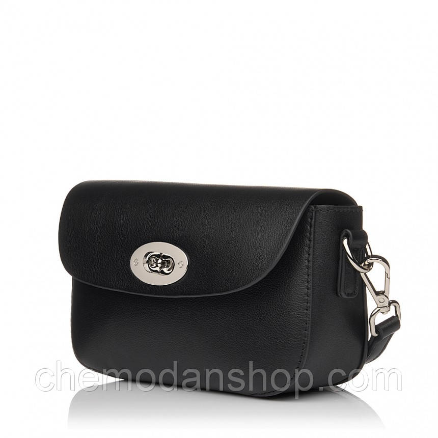 Сумка жіноча з натуральної шкіри чорна BAGS4LIFE 862