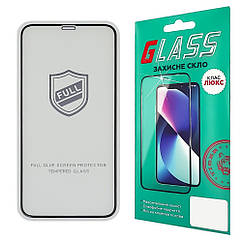DR Захисне скло для Apple iPhone XR/ 11 Full Glue (0.25 мм, 2.5D, чорне) Люкс