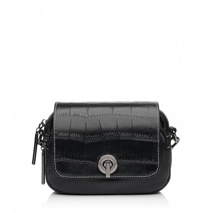 Сумка жіноча шкіряна чорна BAGS4LIFE 77246, фото 1