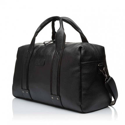 Сумка дорожня для чоловіків шкіряна чорна BAGS4LIFE MAN 6417, фото 1