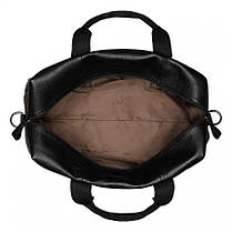 Сумка дорожня для чоловіків шкіряна чорна BAGS4LIFE MAN 6417, фото 5