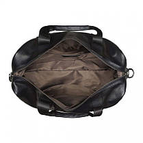 Сумка дорожня для чоловіків шкіряна чорна BAGS4LIFE MAN 6730, фото 5