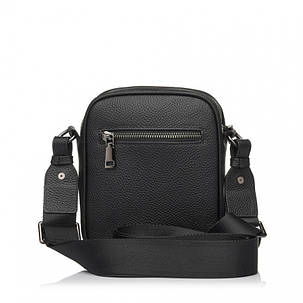 Сумка чоловіча з натуральної шкіри чорна BAGS4LIFE 6886, фото 3