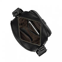 Сумка чоловіча з натуральної шкіри чорна BAGS4LIFE 6886, фото 4