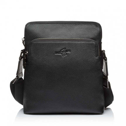 Сумка-планшет чоловіча з натуральної шкіри чорна BAGS4LIFE MAN 6227, фото 1