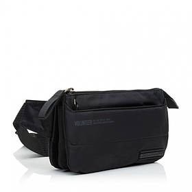 Сумка на пояс водонепроникна текстильна чорна VOLUNTEER 1713-16