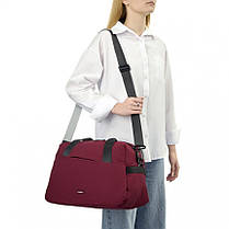 Сумка дорожня тканинна бордова BAGS4LIFE W8006, фото 5