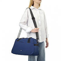 Сумка дорожня тканинна синя BAGS4LIFE W8006, фото 5