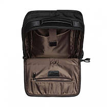 Рюкзак для чоловіків шкіряний чорний BAGS4LIFE MAN 6644, фото 5