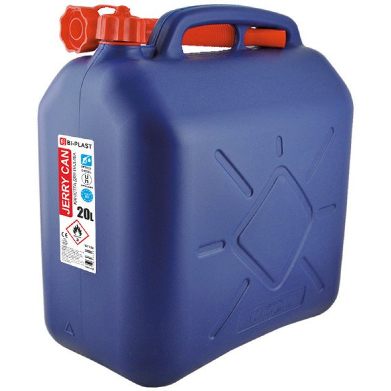Каністра пластикова 20 л Bi-Plast HDPE + Лійка, фото 1