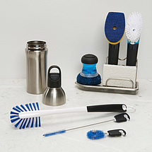 Набір щіток для очищення пляшок 3-в-1 ОXO Cleaning Products білий (1329080), Білий, фото 4