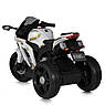 Дитячий електро мотоцикл триколісний на акумуляторі Bambi M 5806 для дітей 2-6 років Білий, фото 4