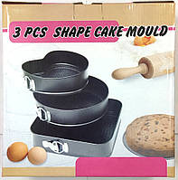 Набір форм тефлонові роз'ємних "асорті" з 3-х