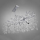 Сучасна кришталева люстра Гліцинія на 14 ламп G9 колір каркасу хром D-719-L1200CH, фото 3