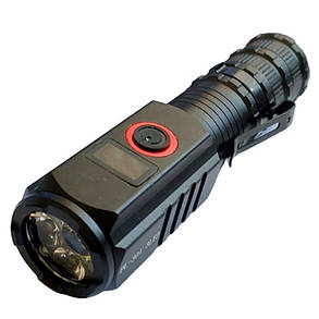 Ліхтар PL-301-3LED 1x18650 індикація заряду Type-C Box zooom Box, фото 3