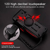 Велофара велоліхтар із сигналом та тримачем для телефону LY-25-2T6 велосипедна фара сигнал та тримач смартфона, фото 5