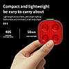 Велоліхтар FY-328S-4LED (red) з автоматичною системою START/STOP, waterproof, Li-Ion акумулятор, ЗП Type-C, фото 8