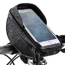 Велосумка на кермо з тримачем під телефон F004/222G, фото 4