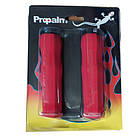 Грипси велосипедні Propalm WRQ011 неопренові, 125 мм, червоні, фото 2
