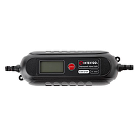 Потужний автомобільний зарядний пристрій для акумулятора INTERTOOL AT-3023 : 6/12 V, 0.8 - 3.8 А, 120 Ач, з мікропроцесором