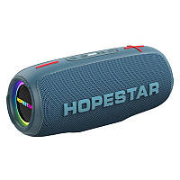 Портативна бездротова колонка Bluetooth Hopestar P26 PRO | 20 Вт, Bluetooth, TWS, FM, MP3, AUX, Mic| Синій