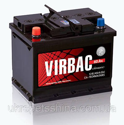 Акумулятор Virbac Classic, 60 А·год 6CT-60-A3