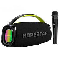 Колонка Hopestar A40 з мікрофоном (70W/TWS/IPX6/RGB/12000mAh) Black