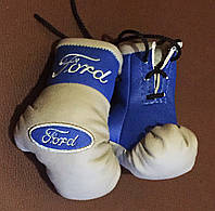 Перчатки боксерские мини сувенир подвеска в авто FORD