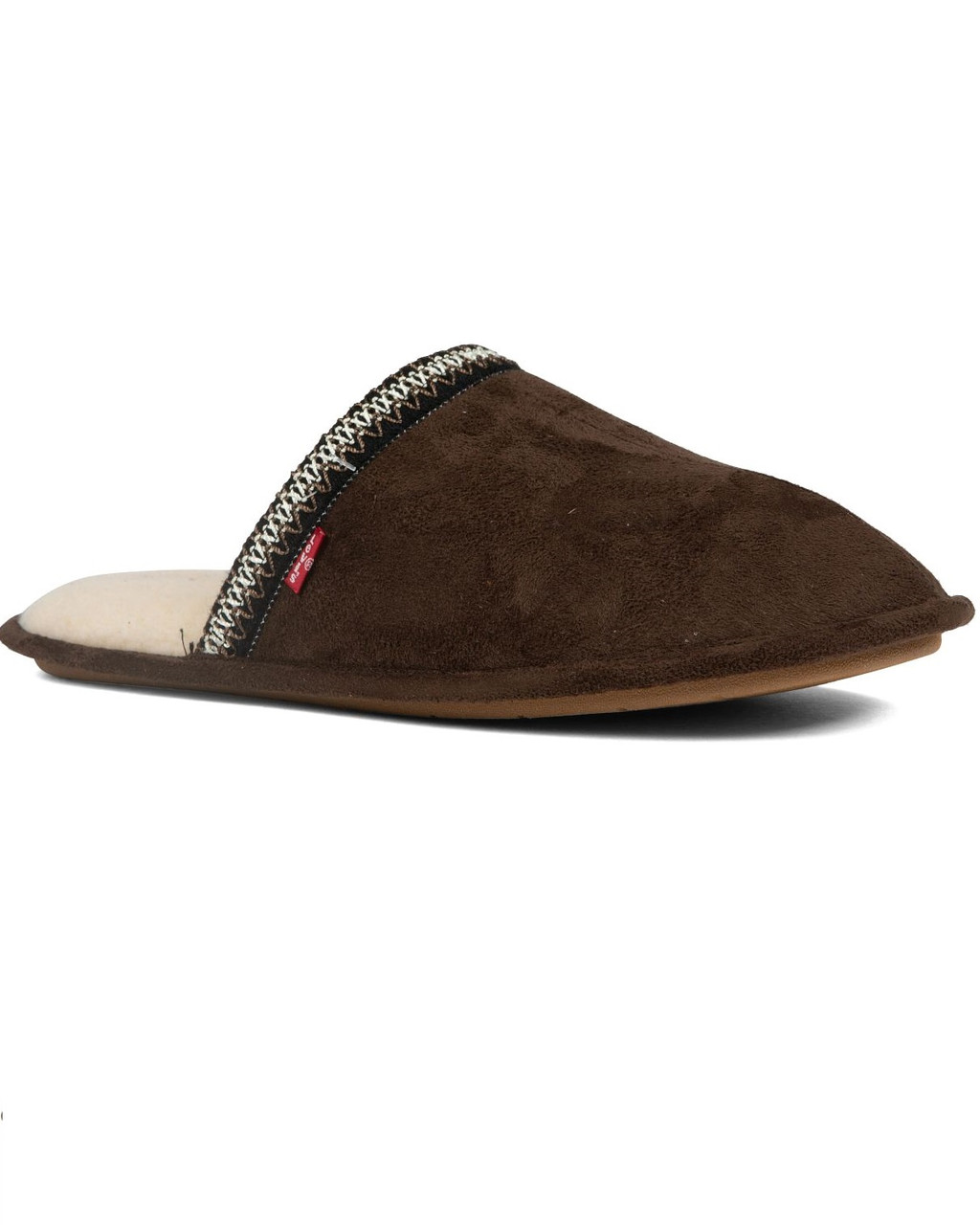 Чоловічі капці Levi's Milton Nordic на хутрі 1159809974 (Коричневий, 41-42)
