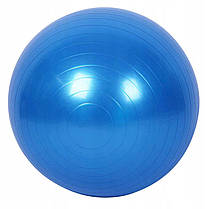 М'яч для фітнесу (фітбол) Springos 85 см Anti-Burst FB0009 Blue, фото 5