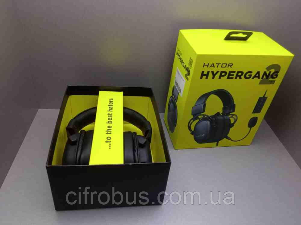 Навушники Bluetooth-гарнітура Б/У Hator Hypergang 2 USB 7.1 (HTA-940)