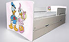 Ліжко для дівчинки Дейзі Дональд з шухлядою на ламелях + захисний бортик, фото 5